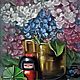 Oil painting flowers 'When blooms hydrangea', Pictures, Penza,  Фото №1