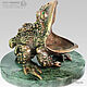 Figurine Feng Shui: A money toad amulet with a ball of quartz, demantoid. Feng Shui Figurine. Miner premium - Ltd Moscow (mineralpremium). My Livemaster. Фото №5