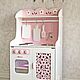 Children's play Kitchen 110 cm MDF with light in the oven. Doll furniture. Big Little House. Ярмарка Мастеров.  Фото №6