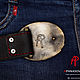 Leather belt 'Fire protection'. Straps. apanasovru. Online shopping on My Livemaster.  Фото №2
