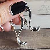 Материалы для творчества handmade. Livemaster - original item Base for earrings, insert 10 mm, silvering. Handmade.