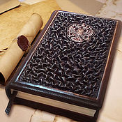 Канцелярские товары handmade. Livemaster - original item Diary of genuine pressed leather. Handmade.