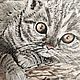 Котёнок. Картины. Ольга Успенская (onlinegalery). Интернет-магазин Ярмарка Мастеров.  Фото №2