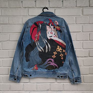 Одежда ручной работы. Ярмарка Мастеров - ручная работа Роспись джинсовки. Handmade.