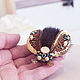 Brooch bumblebee with oversized wings and mink fur. Brooches. JuliaGude (juliagude). Online shopping on My Livemaster.  Фото №2
