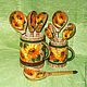 Wooden spoons Sunflowers, Spoons, Zmeinogorsk,  Фото №1
