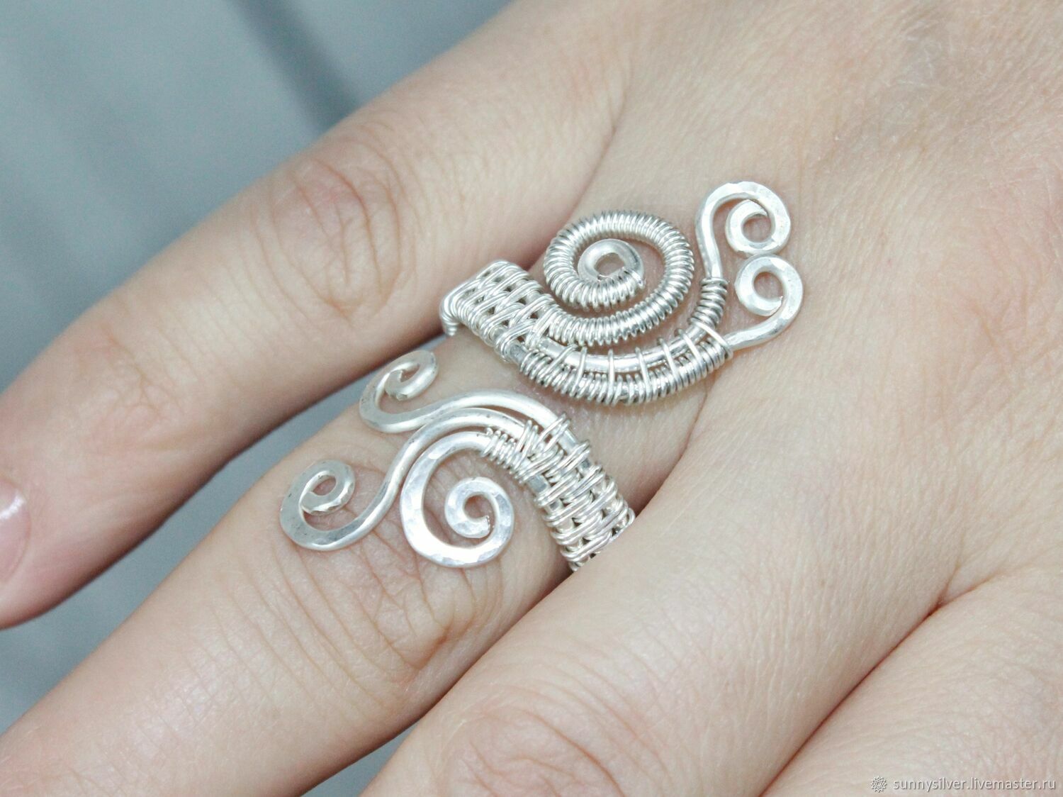 Ring Wire Wrap Copper Wire Silver HW0010 купить на Ярмарке Мастеров