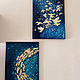 Oil painting and gold leaf 'Flight' abstraction gold birds. Pictures. HappyFingers Movie store (happyfingers). My Livemaster. Фото №6