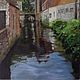 Oil painting a Street in Bruges with a canal landscape On canvas. Pictures. olga-klim (olga-klim). My Livemaster. Фото №4