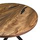 Dining table with a table top made of elm slabs. Tables. Custom furniture making U.LOFT. My Livemaster. Фото №6