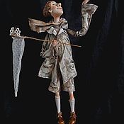Новогодняя текстильная кукла Олененок