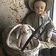 Изанна и Кролик, кукла, по мотивам кукол Изанны Уолкер, 19 век, Интерьерная кукла, Оренбург,  Фото №1