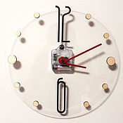Для дома и интерьера handmade. Livemaster - original item Transparent wall clock. Handmade.