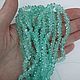 Бусины стекло гранёные 6 мм бирюзовые нить. Бусины. Niakrise beads. Интернет-магазин Ярмарка Мастеров.  Фото №2