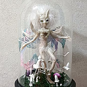 Подарки к праздникам handmade. Livemaster - original item Moon fairy - a mixed media OOAK figurine. Handmade.