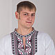 Order Slavic linen battle shirt. ivankaclub (ivankaclub). Livemaster. . People\\\'s shirts Фото №3