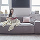 Бескаркасный диван с подлокотником-пуфом, Диваны, Москва,  Фото №1