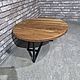 Стол в стиле лофт из дуба "Round Table". Столы. Мастерская LOFT. Ярмарка Мастеров.  Фото №4