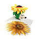 Handmade toys. Sunflower! Number of 'Flower hedgehogs!', Stuffed Toys, Novosibirsk,  Фото №1