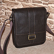 Сумки и аксессуары handmade. Livemaster - original item Men`s bag made of genuine leather-Compact 1. Handmade.