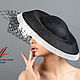 Черная дизайнерская шляпка для скачек с цветами "Уэльс". Шляпы. Анна Андриенко (Головные уборы). Ярмарка Мастеров.  Фото №5