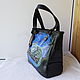Leather double-sided bag with custom-made painting. Classic Bag. Innela- авторские кожаные сумки на заказ.. My Livemaster. Фото №4