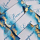 'Blue ' Seating cards. Card. Evrica (Evrica). My Livemaster. Фото №4