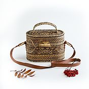 Сумки и аксессуары handmade. Livemaster - original item Birch bark bag 