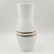Винтаж handmade. Livemaster - original item Vintage vase of the USSR Milk glass. Handmade.