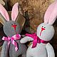 Флисовый заяц ручной работы. Игрушки. кудель&ко. Ярмарка Мастеров.  Фото №4