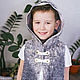 Валяный жилет для мальчика "Белый Медвежонок". Жилет. Nataly Kara - одежда из тонкого войлока. Ярмарка Мастеров.  Фото №6