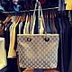 Винтаж: Сумка/тоут из холщовой ткани Gucci GG бежево-коричневого цвета, Сумки винтажные, Калининград,  Фото №1