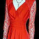 Dress red long slit' Diamond', Dresses, Moscow,  Фото №1