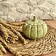 Свеча в тыкве, тыква свеча, осенний декор. Свечи. Anna-18o. Интернет-магазин Ярмарка Мастеров.  Фото №2
