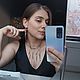 Колье "Серебряный дождь" из алмазного стекла. Комплекты украшений. A23-jewelry-. Ярмарка Мастеров.  Фото №4