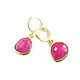 Pink earrings, jewelry earrings, children's earrings ' Fuchsia', Earrings, Moscow,  Фото №1