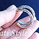 Серебряные серьги - полукольца ,, VISANNA ,,. Серьги-пусеты. Tati Style. Ярмарка Мастеров.  Фото №7