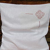 Для дома и интерьера handmade. Livemaster - original item 70/70 linen pillowcase with embroidery Ivanovo stitch. Handmade.