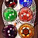 Order 'Anna Hutte'.  Set of colored crystal wine glasses. Imperia. Livemaster. . Vintage glasses Фото №3