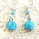 Order earrings with turquoise. AfricaForever. Livemaster. . Earrings Фото №3