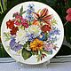 reserve. Ursula Band collector plate Porcelain - Fall Colors, Vintage interior, Goppingen,  Фото №1
