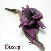 Цветы и флористика handmade. Livemaster - original item Brooch Tulip. Silk flowers, cloth flowers.. Handmade.