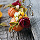 Jewelry set with pumpkin and flowers, polymer clay. Jewelry Sets. Studio Flower Jewelry (studioflowernn). Online shopping on My Livemaster.  Фото №2