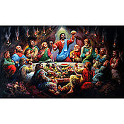 Картины и панно ручной работы. Ярмарка Мастеров - ручная работа Pictures: The Last Supper of the Savior. Handmade.
