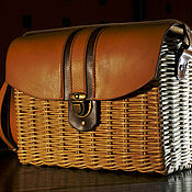 Сумки и аксессуары handmade. Livemaster - original item Bag made of eco-vine and genuine leather. Handmade.
