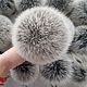 POM-poms: Arctic Fox Snow-top. Pompons. beanie hand made for your favorite. Online shopping on My Livemaster.  Фото №2