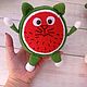 Заказать Вязаная игрушка кот Арбузик. Юлия Бурдун (ya-yulaknit). Ярмарка Мастеров. . Амигуруми куклы и игрушки Фото №3