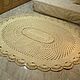 Crochet a large oval rug of the Elegant cord-3. Carpets. knitted handmade rugs. Online shopping on My Livemaster.  Фото №2