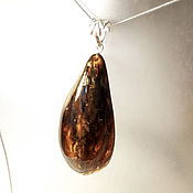 Украшения handmade. Livemaster - original item Large pendant made of natural Baltic amber (322). Handmade.