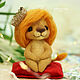 The lion cub 'Wonderful me' : The toy is made of wool. Toy on the shelf. Felted Toy. Natasha Maksimova. My Livemaster. Фото №4